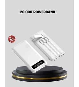 20.000 Mah 4 Çıkışlı Led Göstergeli Hızlı Şarj Powerbank
