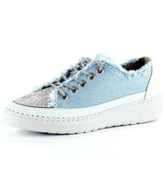 Erkan Saçmacı Vanessa Mavi Denim Taşlı Sneaker