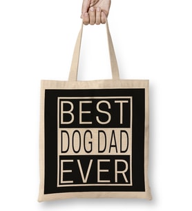 Best Dog Dad Ever 05 Bez Çanta Uzun Saplı