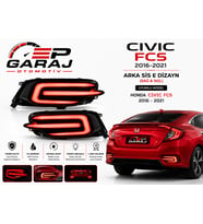 Honda Civic FC5 2016-2021 Uyumlu Arka Sis E Dizayn LED Stop Lambası (Sağ & Sol Takım) – Premium Kalite