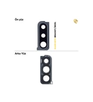 Samsung Galaxy A30S Kamera Lensi Full ile Uyumlu Siyah Kamera lensi sade lens kamera camı kamera merceği