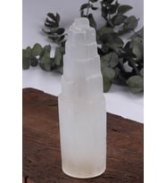 Selenit Taşı Doğal Taş Kule ( 15 CM ) - KT0439