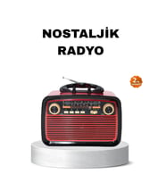 Mey İthalat® Bluetooth’lu LED Işıklı Nostaljik Müzik Kutusu – Ahşap Dokulu, Vintage Tasarım ve Yükse
