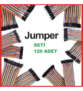120’li Dişi-dişi, Erkek-Erkek, Erkek-Dişi Jumper Kablo Seti