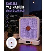Taşınabilir Şarjlı Sivrisinek Öldürücü 365NM UV LED'li Beyaz Model