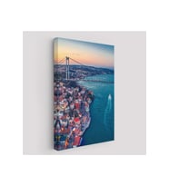 Boğaziçi Kuş Bakışı Dekoratif Kanvas Tablo-5971