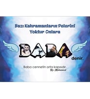 Babalar Gününe Baba Kanvas Tablosu