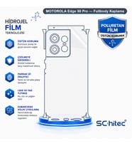 SChitec MOTOROLA Edge 50 Pro Uyumlu Fullbody Arka Kaplama Hidrojel Koruyucu Film