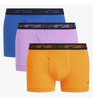 Nike Dri Fit Ultra Stretch 3 Pack Micro 3 lü Paket Kısa Boxer Turuncu Mavi Lila