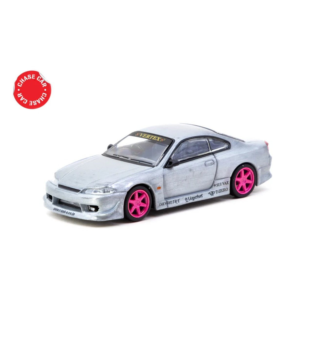 Tarmac Works 1/64 VERTEX Nissan Silvia S15 Pink Metallic - GLOBAL64