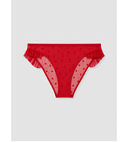 LCW DREAM Kırmızı Kalp Desenli Bikini Külot