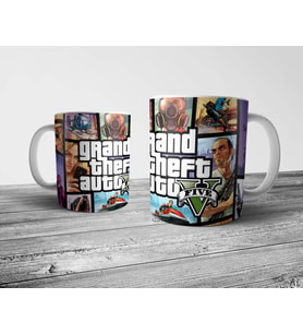 Pixxa Grand Theft Auto GTA V Kupa Bardak Model 4