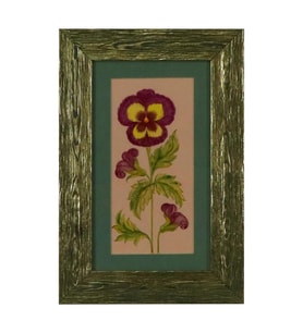 e38 EL İŞÇİLİĞİ  TEZHİP TABLO  25 x 38 cm - 5956