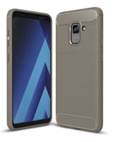 Samsung Galaxy A8 Plus 2018 Uyumlu Kılıf Zore Room Silikon Kapak (Gri)