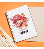 Mario Tasarımlı Defter Kişiye Özel