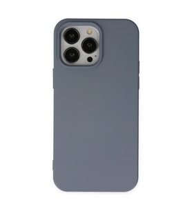 Iphone 14 Pro Kılıf Nano Içi Kadife Silikon - Gri