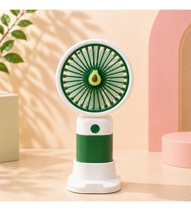 Sevimli Mini Masaüstü Fan USB Şarjlı Taşınabilir Sessiz El Fanı Renkli Tasarım