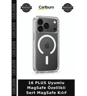 16 PLUS Uyumlu MagSafe Özellikli Sert MagSafe Kılıf Cihaz Kılıfı Koruma Kabı Koruyucu Kapak
