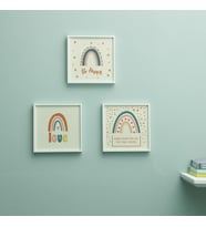 Bebek Odası İçin Minimal Tasarımlı Çerçeve 3'lü 20x20 cm