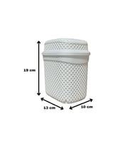 Çok Amaçlı Kapaklı Organizer Kutu 2 Litre, Damla Desenli Sallanan Kapak