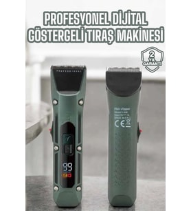 Tıraş Makinesi Dijital Göstergeli Turbo Motor Paslanmaz Çelik