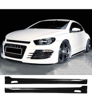 Vw Scirocco Rieger Yan Marşpiyel Seti Plastik 2 Adet Mat Siyah 2008-2017 karlık+ek+bodykit