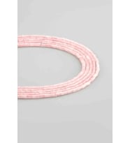 Pembe Kuvars Doğal Taş Parlak Pembe Silindir Kesim 2x4mm Dizi [AA]