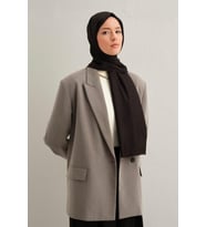 Viscon Kazayağı Desen Şal 3 (Siyah)
