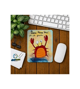 Komik Yengeç Baskılı Oyuncu Mousepad 0132