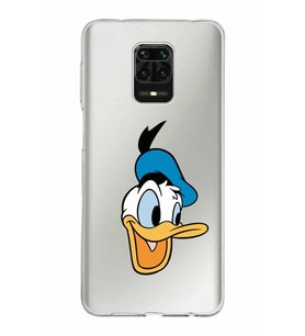 Xiaomi Redmi Note 9 Pro Uyumlu Kapak Donald Duck Tasarımlı Şeffaf Silikon Kılıf