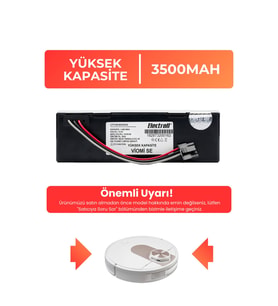 Viomi Se Uyumlu Batarya (YÜKSEK KAPASİTE) 3500mah Pil Robot Süpürge Batarya Değişimi