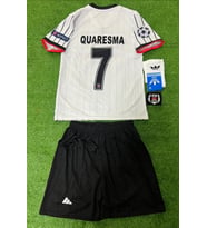 BEŞİKTâŞ NOSTALJİ ESKİ  Sezon FUTBOL Forması ÇOCUKLARA ÖZEL 4 lü set   QUARESMA 7 EFSANE