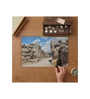 Aslan Kapısı - Kale - Tarihi Yapı Tasarımı 240 parça Ahşap Puzzle Ahşap Kutuda MP07189