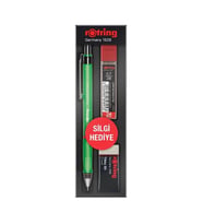 ROTRING VISUCLICK VERSATİL + MİN + SİLGİ 3'LÜ OKUL SETİ - 0.7 mm OPAK YEŞİL RO-VK07 YESILOPAK