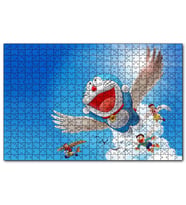 Cakapuzzle Doraemon ve Çocuklar Mavi Göklerde 120 Parça Puzzle Yapboz MDF(Ahşap)