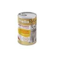 HELLO PATY YETİŞKİN TAVUK ETLI KEDI KONSERVE MAMASI 24 ADET X 415 GR