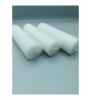 Soya Parafinli Beyaz 3 Adet 30 Saat Yanma Süreli Çap:5 Cm Boy:15 Silindir Blok Mum