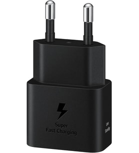 Samsung Hızlı Şarj Adaptörü, Enerji Tasarruflu Şarj Cihazı, Usb-C Veri Kablosu, 25 Watt, Siyah, Ep-T