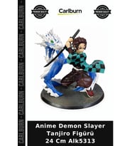 Özel Üretim Figür Hediye Dekoratif Anime Demon Slayer Tanjiro Figürü 24 Cm Alk5313