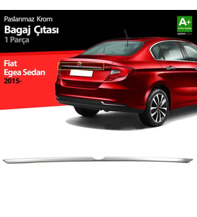 Fiat Egea Uyumlu Sedan Krom Bagaj Çıtası 2015 Üzeri