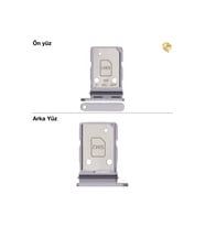 Samsung Galaxy A36 Sim İç Yuvası Çiftli ile Uyumlu Mor Çiftli sim yuvası ikili sim tepsisi çiftli sim aparatı dual sim çekmecesi