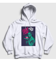 Presmono Unisex Beyaz Soap Film Dövüş Kulübü Fight Club Kapüşonlu Sweatshirt 244737tt