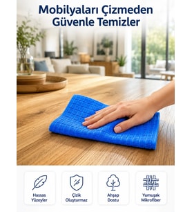Profesyonel Mikrofiber Temizlik Bezi Çok Amaçlı Yüksek Emici Çizmeyen Temizlik Bezi 40x40 cm