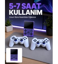3.5 İnç IPS Ekranlı Çift Kablosuz Kollu Taşınabilir Retro Oyun Konsolu