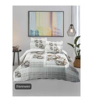 Sofline Çift Kişilik Kapitone Yatak Örtüsü, Klasik Desenli Model - Beste Kahve (250 X 260cm)