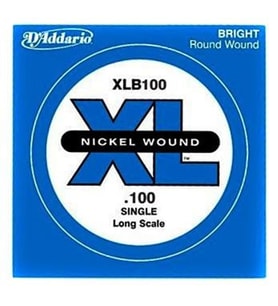 Daddario XLB100 Bas Gitar Tek Tel E-(Mi) 0.100 İnç XL Nickel Wound