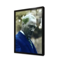 Atatürk Çerçeveli Cam Tablo