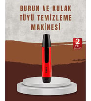 Raks Leo Burun Kulak Tüy Alma Makinesi 45 dk Şarj Süreli Kırmızı