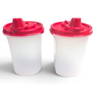 EasyFlow Demlik 440 ml Şeffaf/Kırmızı + Signo Ware Yağ ve Sirke Dispenseri 440 ml Şeffaf/Kırmızı – Servis Sürahisi Seti – BPA içermez