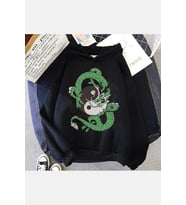 Yin Yang Kapşonlu Sweatshirt